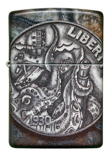 Zippo Pirate Coin Design Original Garantia 29161 1