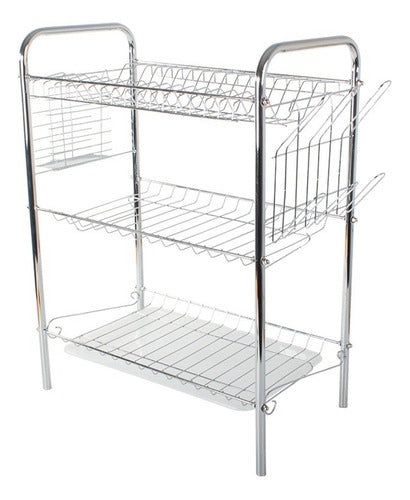 Crystal Rock Triple Chrome-Plated Dish Drying Rack 0