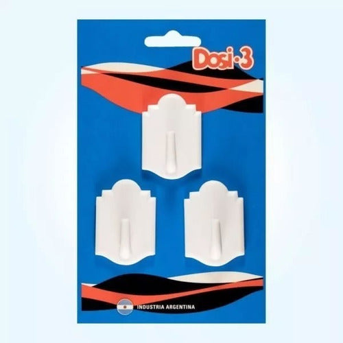 UNIPROVEEDORES Self-Adhesive Square Hangers X 3 Pcs Dosi-3 Subte A 0