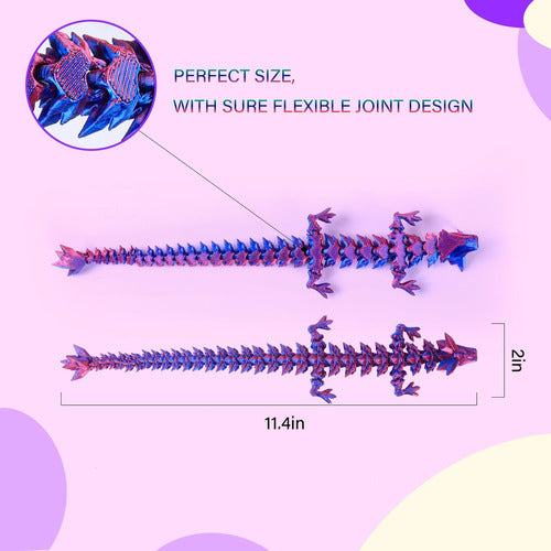 Nemophilist Dragón Articulado De 30 Cm, Decoración Para Oficina 2