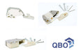 QBO Mini Latch Expulsor (Push On) Retainer for Doors - Pack of 4 1