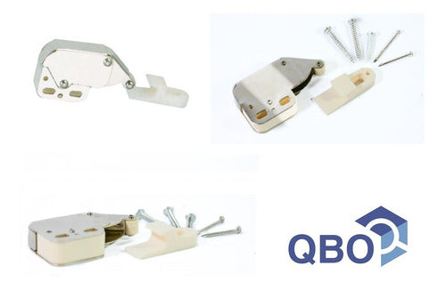 QBO Mini Latch Expulsor (Push On) Retainer for Doors - Pack of 4 1