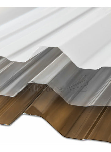 Polycarbonate Trapezoidal Roof Panels 0.8mm Thick x 3.50 Meters 0