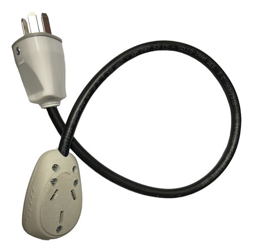 Electric Power Cable Adapter 20A Female to 10A Male 100cm 0