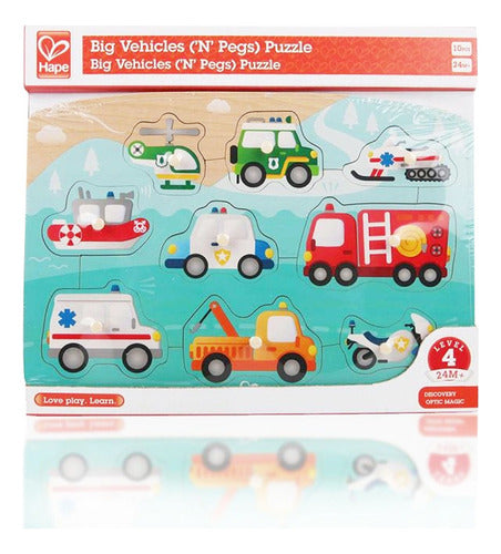 Alparamis Emergency Vehicle Wooden Puzzle 0