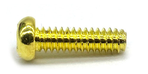 2 Parafuso Dourado Aço Chave Seletora Guitarra 3,5x6,3x12 Mm 1