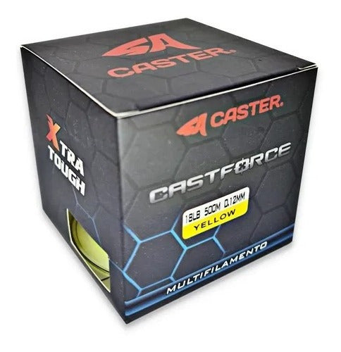 Caster Castforce 4X 0.20mm Multifilament Fishing Line Spool 500m - Yellow 1