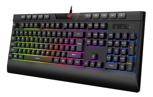 Teclado Havit Gamer Retroiluminado C/cable Usb 2