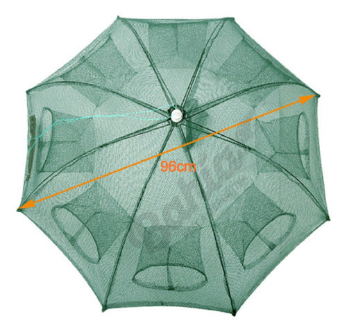 Red Fish 8-Boca Foldable Umbrella Trap for Mojarras 0