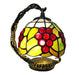 Bieye L10554 Grapes Tiffany Style Stained Glass Mini Lámpara 0