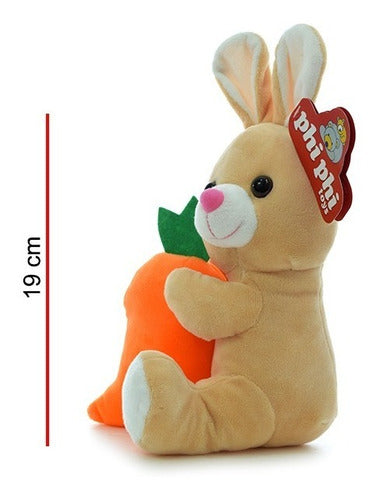 Phi Phi Toys Bunny Plush with Large Carrot 19cm 7