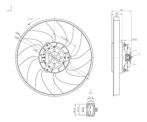 Electro Ventilador Chevrolet Meriva 1