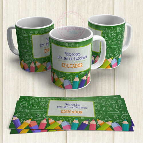 Sublimation Templates for Teacher's Day Cups - Set of Designs for Teachers 7