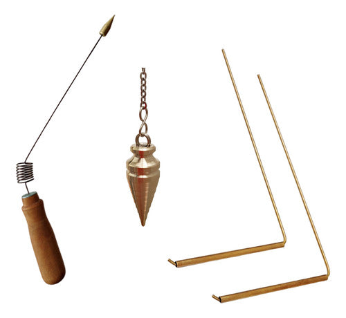 Intikilla Tienda Set De Radiestesia - Aurameter, Dual Rods, and Cone Pendulum 1