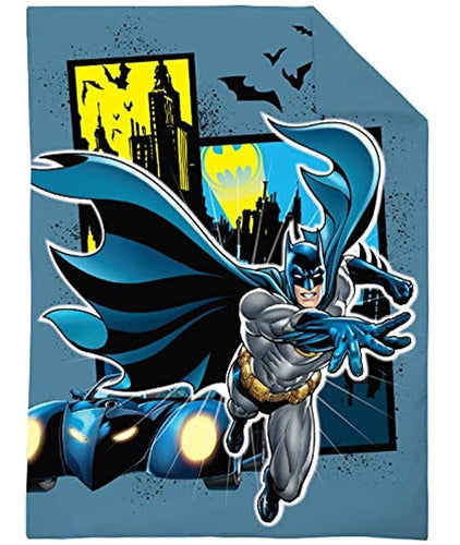 Warner Bros. Batman - Blue Yellow and Gray Toddler Bed Set 0