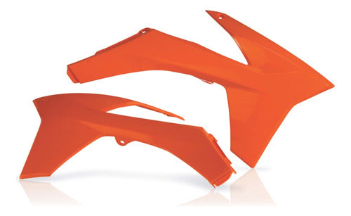 Acerbis Orange Radiator Fins Set for KTM EXC-F 350 2013 Cafe Race 0