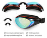 Ewpjdk Gafas De Natación Miopes Antivaho Con 1