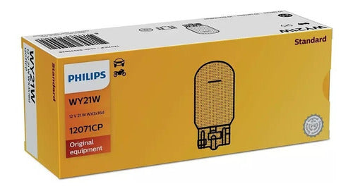 Philips WY21W 12V 21W 12071CP T20 Orange Indicator Lamp 1