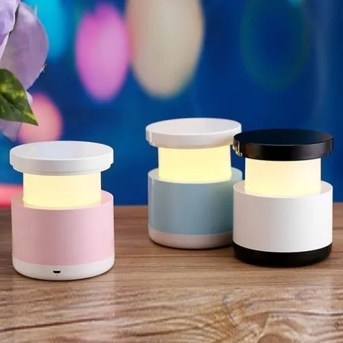 Colorful LED Telescopic Lamp with Warm and Cool Night Light - Rechargeable Decor Piece 1