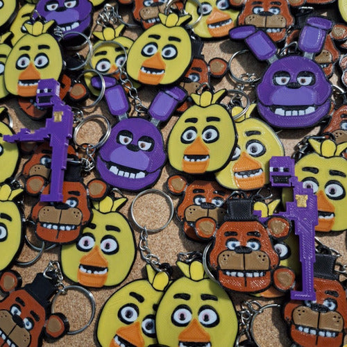 Set of 30 Plastic Keychains Five Nights At Freddy's Souvenirs Combo 1
