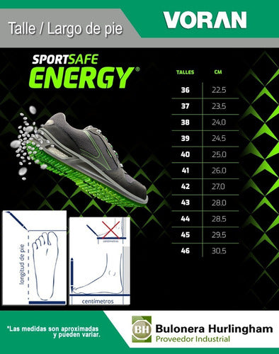 Voran Calzado Zapatilla Seguridad Energy 610 Sport Safe 4