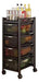 Shopick Organizer Cart with 4 Baskets for Kitchen - Rolling Storage Solution 0