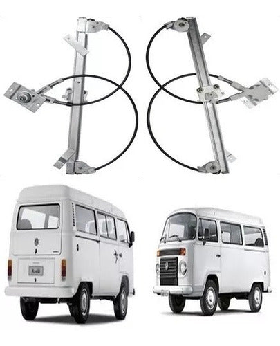 Par Maquina Elevador De Vidro Manual Kombi 2007 À 2011 0