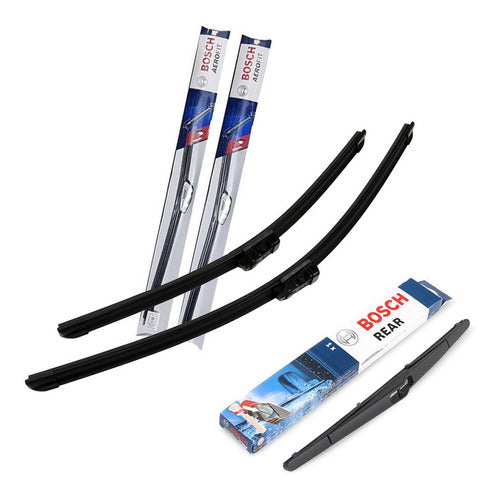 Set of 3 Bosch Aerofit M Wiper Blades for Ford Fiesta Kinetic From 2010 0