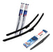 Set of 3 Bosch Aerofit M Wiper Blades for Ford Fiesta Kinetic From 2010 0