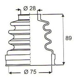 Capuchon Homocinetica Ford Ecosport 4x4 2002/ Lado Caja 0