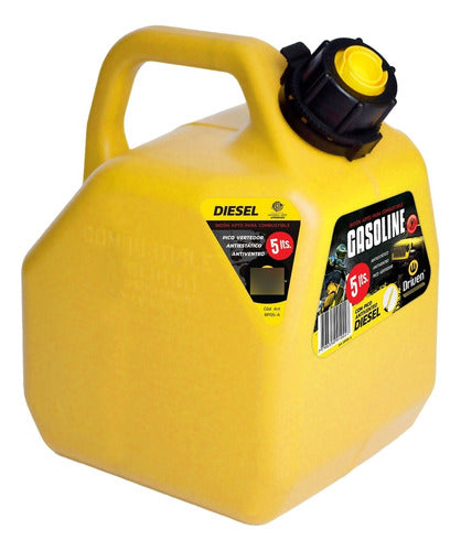 Bidon Homologado Amarillo Combustible 5l Pico Driven Pico 0