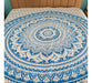 Hindu Mandala 2.5-Seat Bedspread Cover Cotton Handmade India 3 0