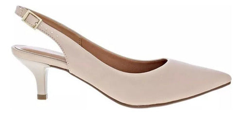 Vizzano Beige Low Heel with Elastic for Women 0