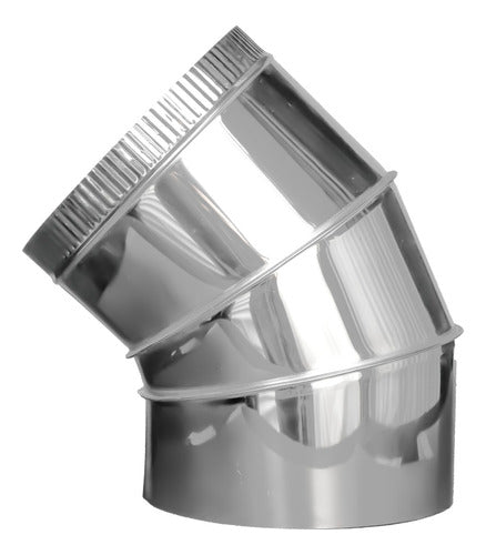 Codo A 45° De 10 Pulgadas (250mm) Acero Inox. 430 Eko Varmo 1