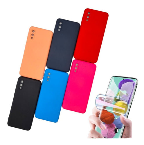 Generic Silicone Case with Plush + Hydrogel for Samsung A02 0