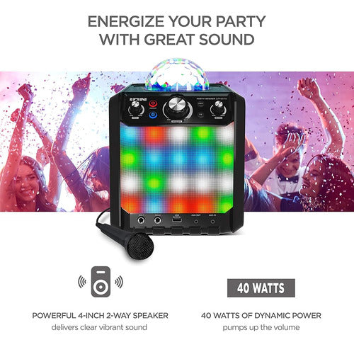 Ion Party Rocker Effects Portable Bluetooth Speaker Machine 1