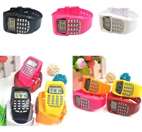 Reloj De Pulsera Con Calculadora Digital Infantil Eléctrico 1