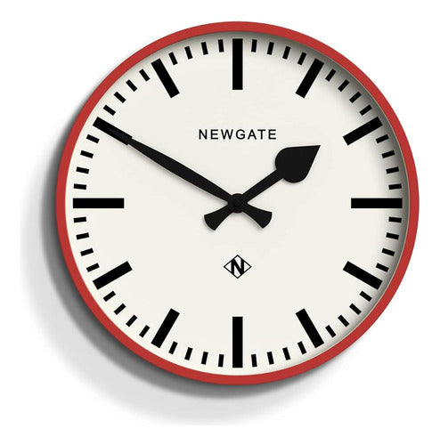 Newgate® Reloj De Pared Ferroviario Número Tres - Reloj Redo 0