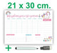 Magnetic Weekly Planner Whiteboard Organizer 21x30 with Marker and Eraser 11