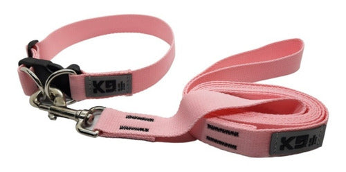 Adjustable K9 Dog Trainers Collar + 5M Leash Set for Dogs 0
