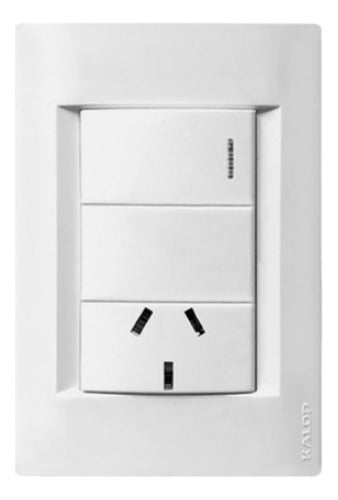 Kalop Light Switch and Socket Point Civil White 0