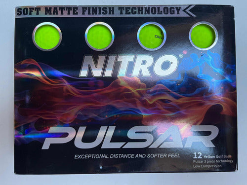 Nitro Pulsar Amarillas Golf Balls - Box of 12 0