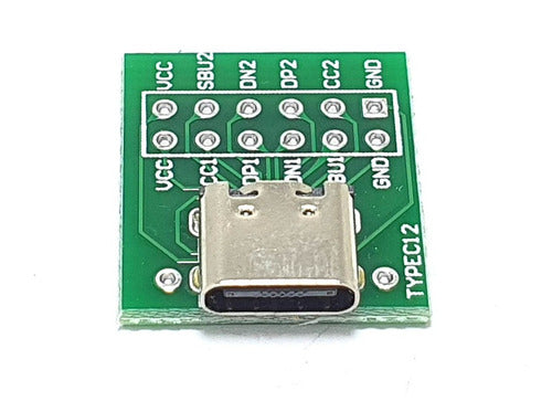 INFORMATICA SAN ISIDRO Conector Ficha Usb Tipo C Hembra En Pcb - Pack X 2 Unidades 1