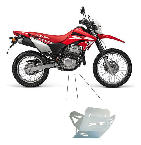 Bergibu Cubre Carter Chapon Honda Tornado Xr250 Color Plateado 3