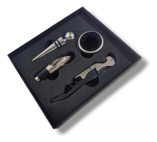 HB Wine Accessories Set 4 Pieces in Box 0