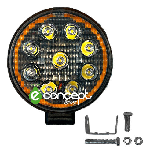 E-Concept Reflector Led 27W Round With Amber Angel Eye - Pack of 2 4