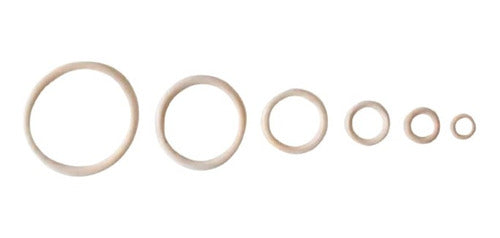 Wooden Rings Set - 45mm and 55mm Outer Width 0