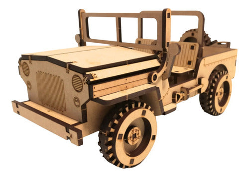 Rompecabezas Auto Willys De Madera Puzzle 3d Wa00117 0