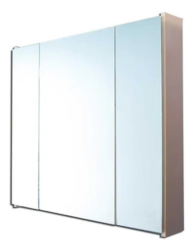 Amoblamientos GS Triptico Recto Pulido Medicine Cabinet with Mirror for Bathroom 0