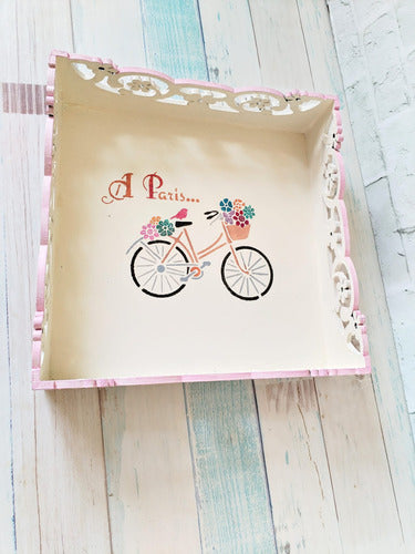 La RegaleriaUy Exclusive Decorated Wooden Breakfast Tray 1